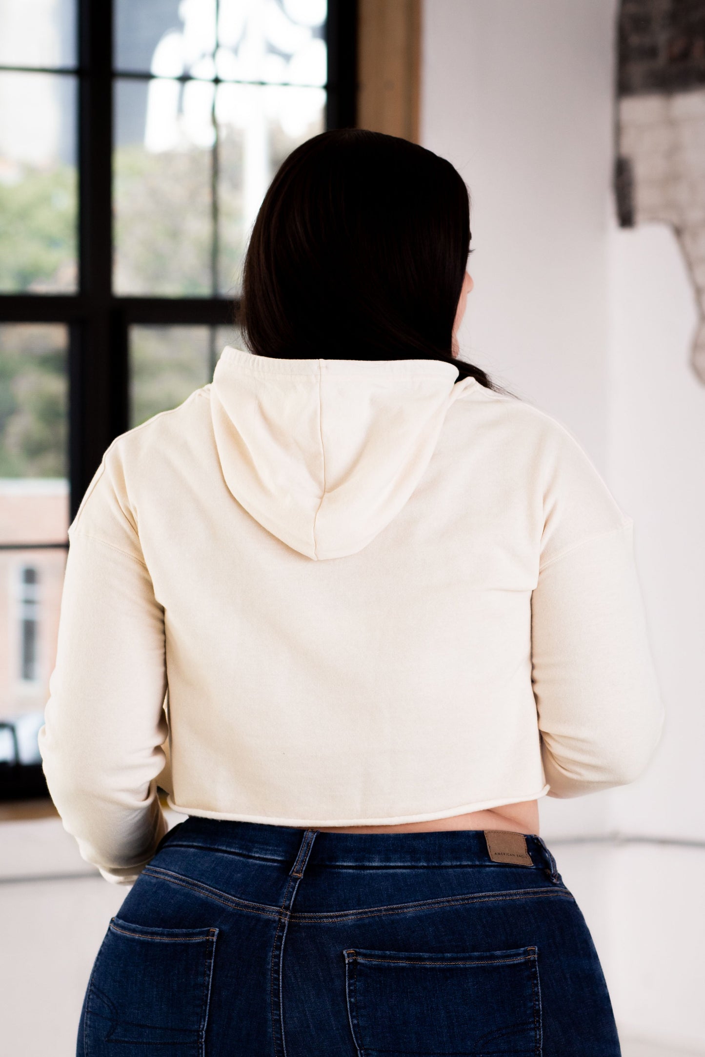 Ladies Cropped Hood